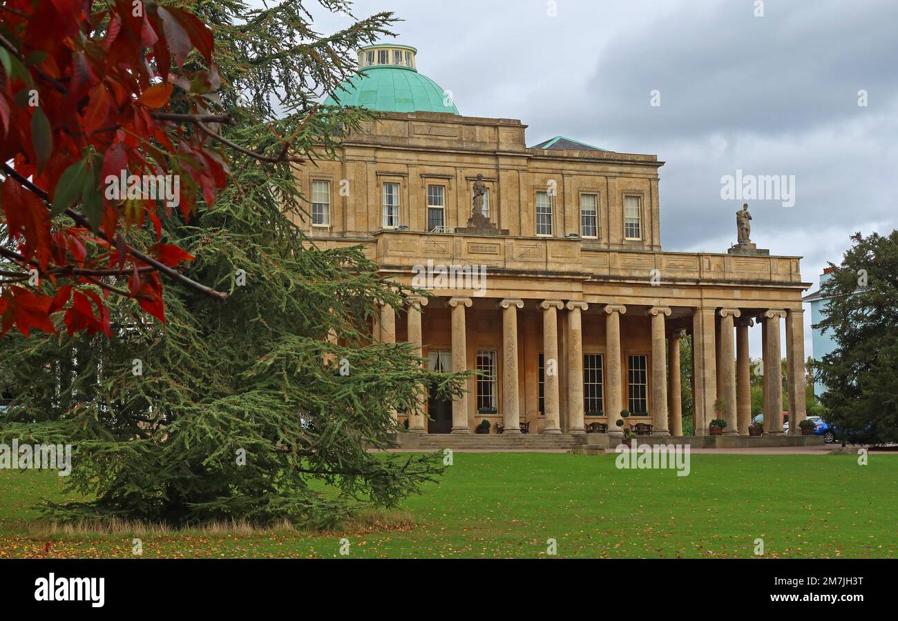 The Pittville Pump Room,spa building, managed by The Cheltenham Trust charity, East Approach Drive, Cheltenham, Gloucestershire, England,UK, GL52 3JE Stock Photo