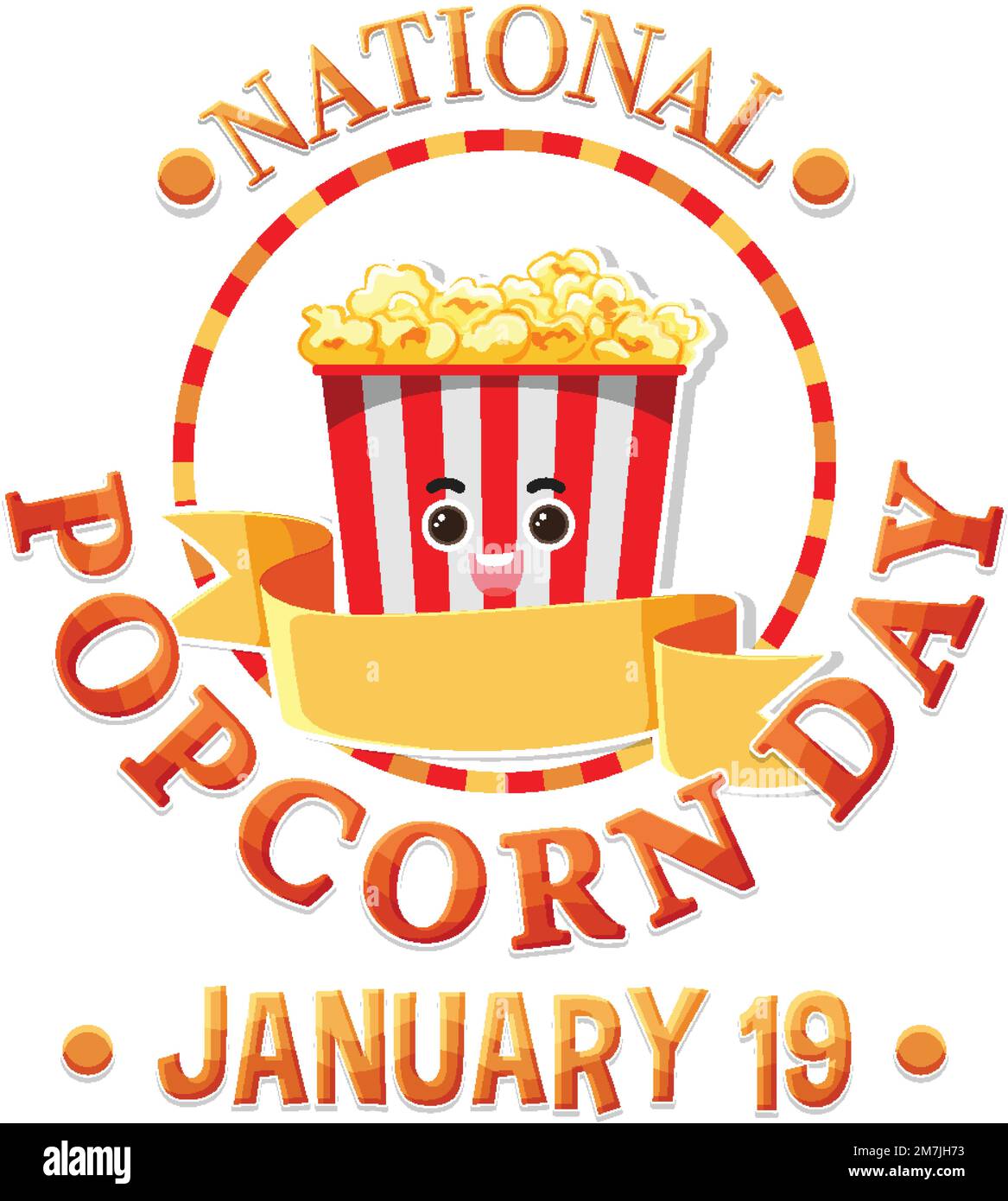 National popcorn day banner design illustration Stock Vector Image