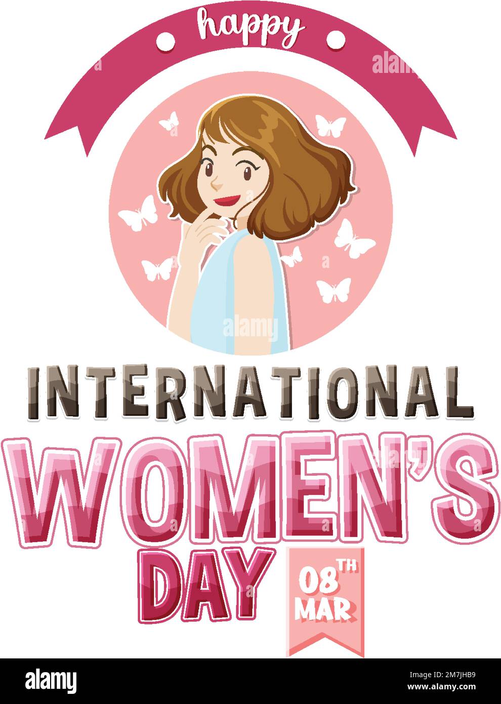International women day logo illustration Stock Vector Image & Art - Alamy