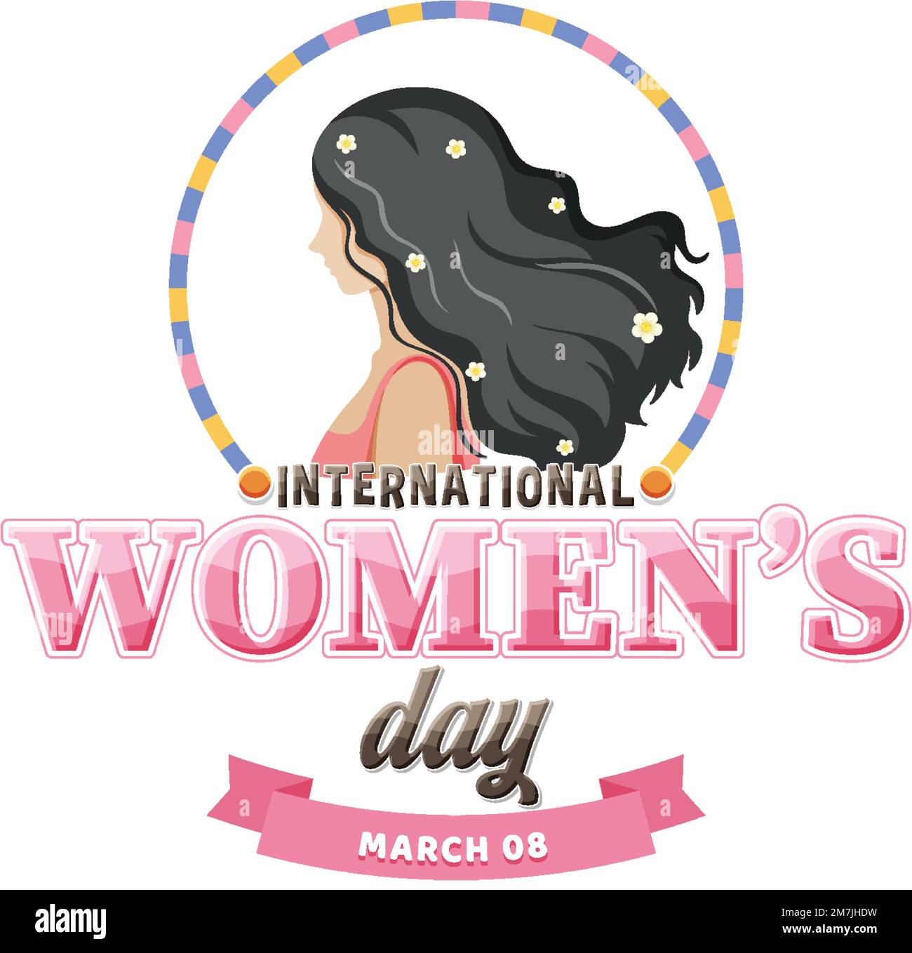 International women day logo illustration Stock Vector Image & Art - Alamy