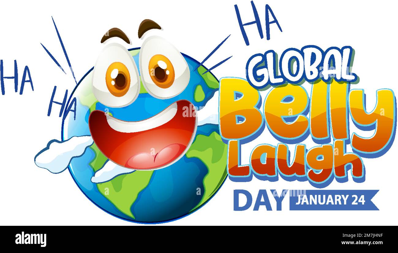 Global Belly Laugh Day Banner Design illustration Stock Vector Image