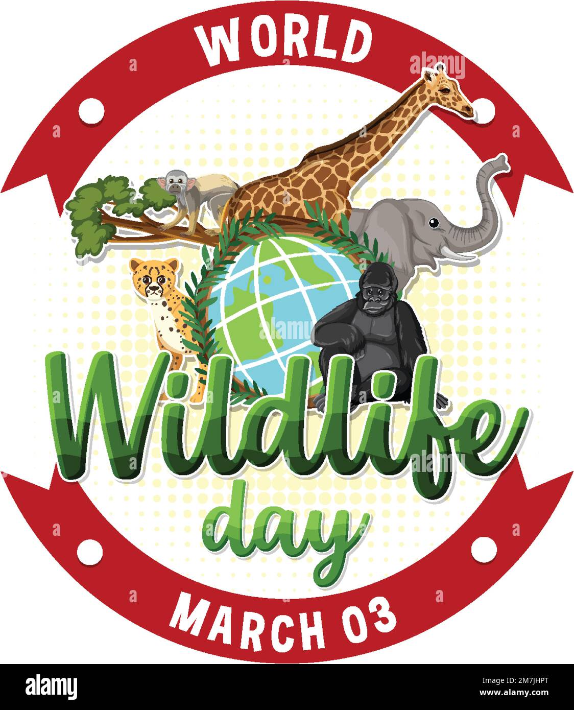 world-wildlife-day-logo-illustration-stock-vector-image-art-alamy