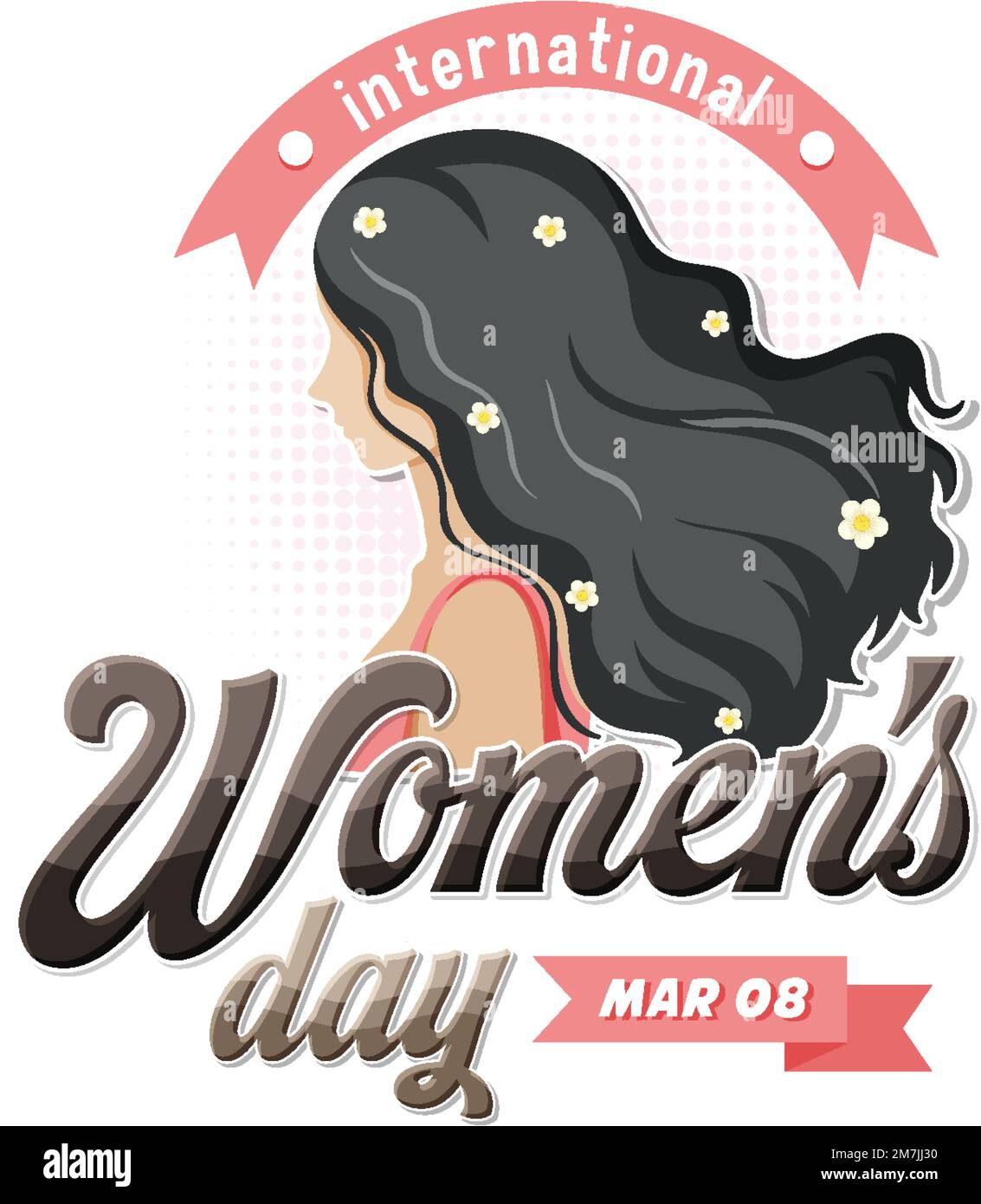 International women day logo illustration Stock Vector Image & Art - Alamy