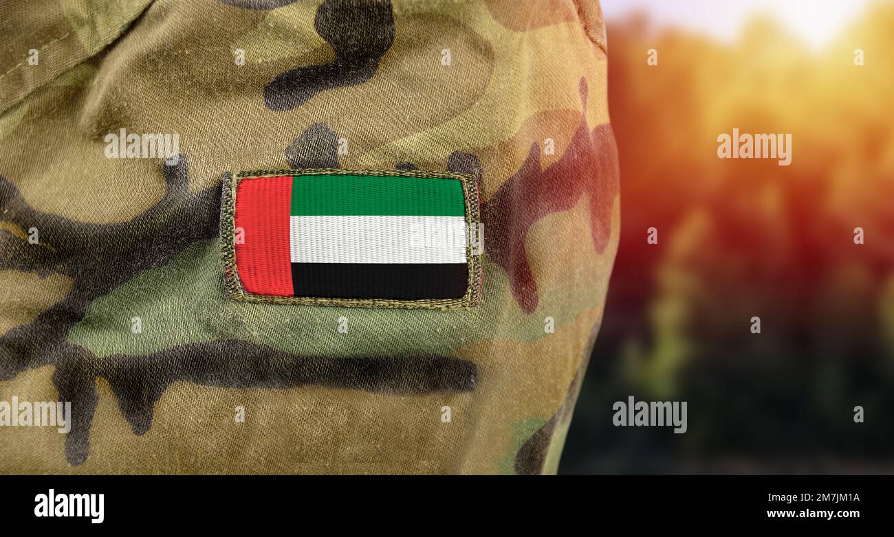 Flag of United Arab Emirates (UAE) on military uniform Stock Photo Alamy