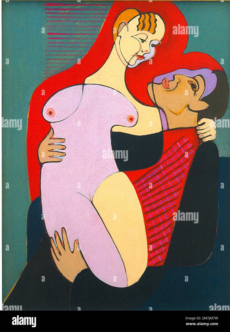 Ernst Ludwig Kirchner - Great Lovers - 1930 - Mr and Miss Hembus Stock Photo