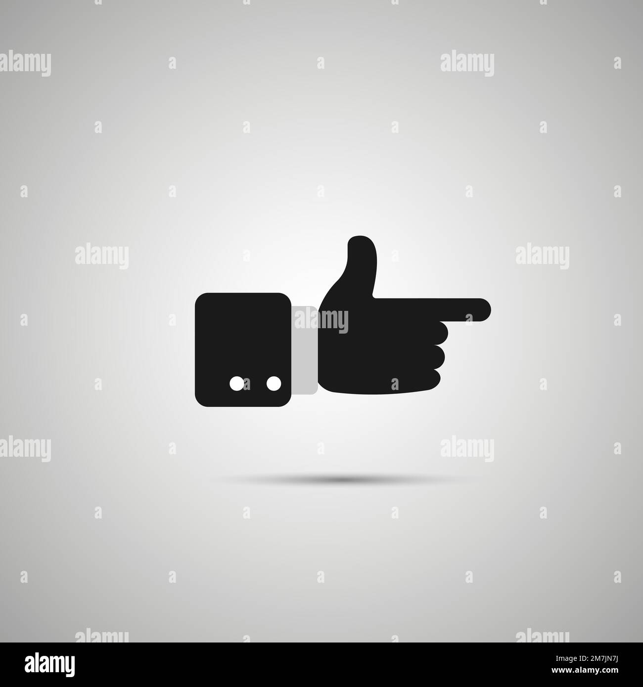 Snap of the fingers icon isolated on white background. Vector illustration. Eps 10. Stock Vector