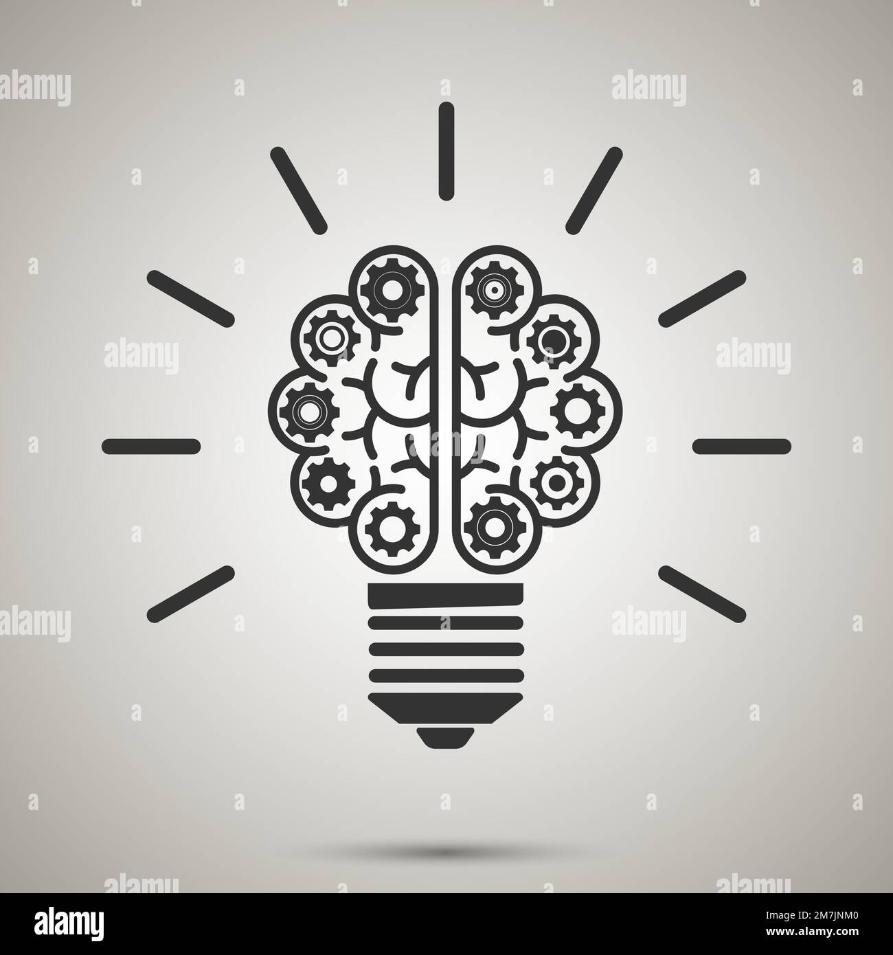 Idea icon isolated on white background. Vector illustration. Eps 10. Stock Vector