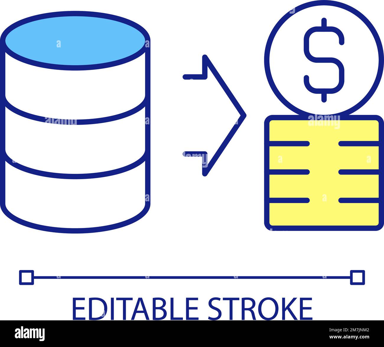 Data storage profit RGB color icon Stock Vector Image & Art - Alamy