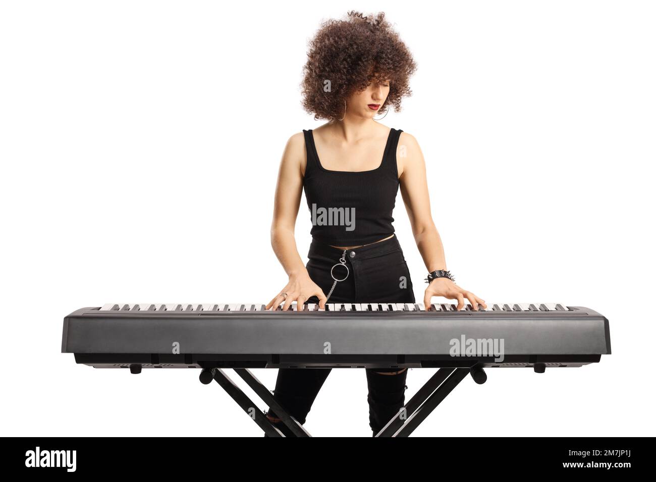 Girl playing piano Cut Out Stock Images & Pictures - Alamy