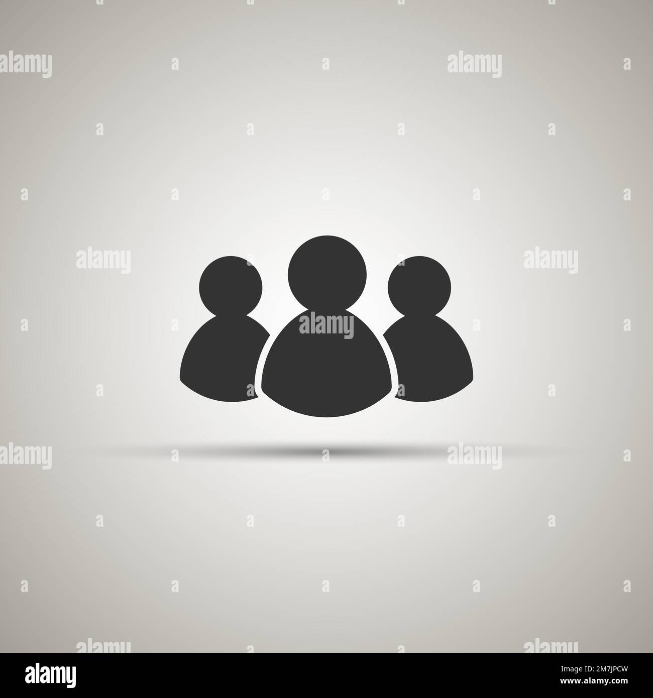 people icon isolated on background. Vector illustration. Eps 10. Stock Vector