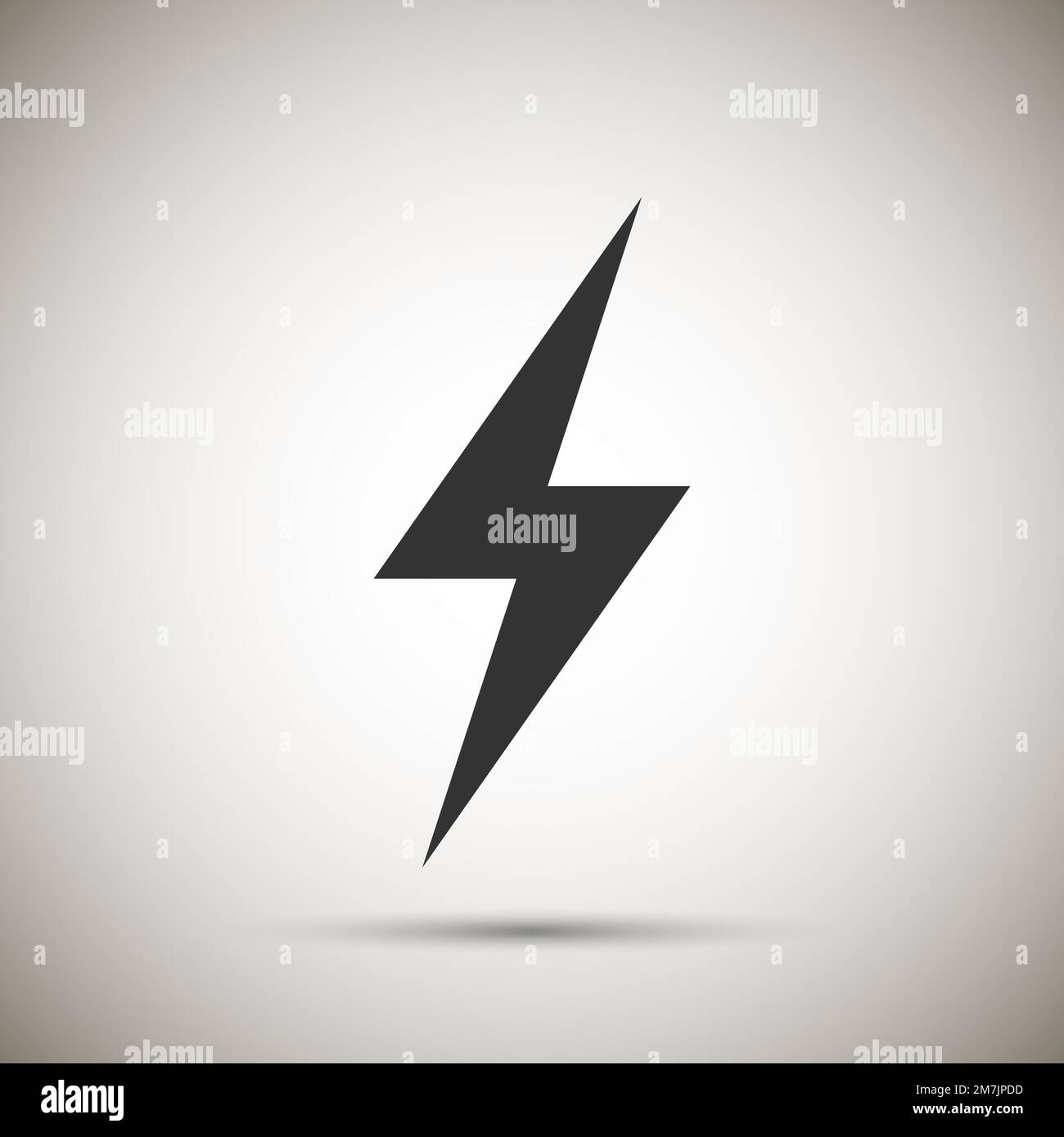 Lightning icon isolated on background. Vector illustration. Eps 10. Stock Vector
