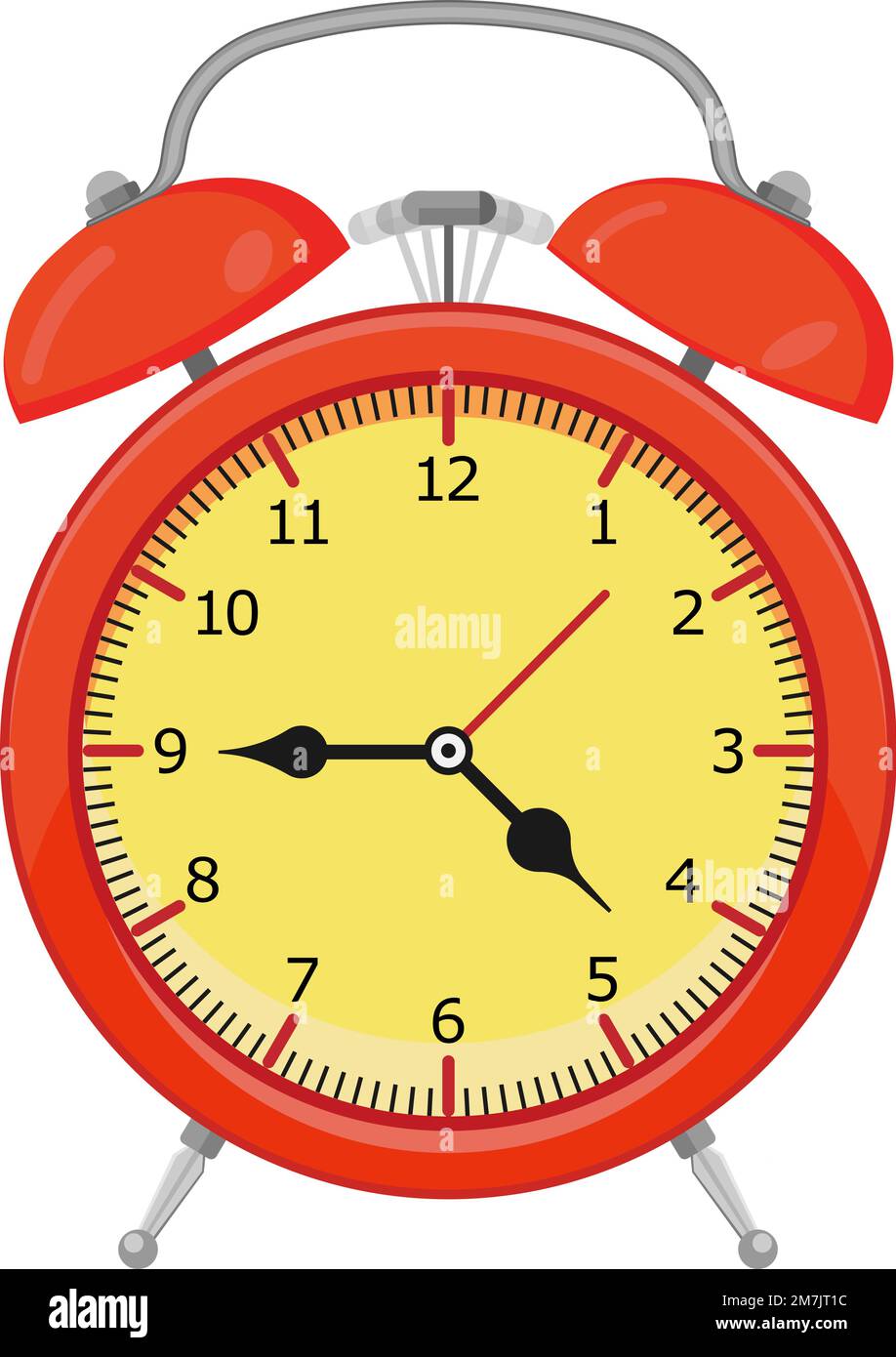 alarm clock isolated on white background. Vector illustration. Eps 10