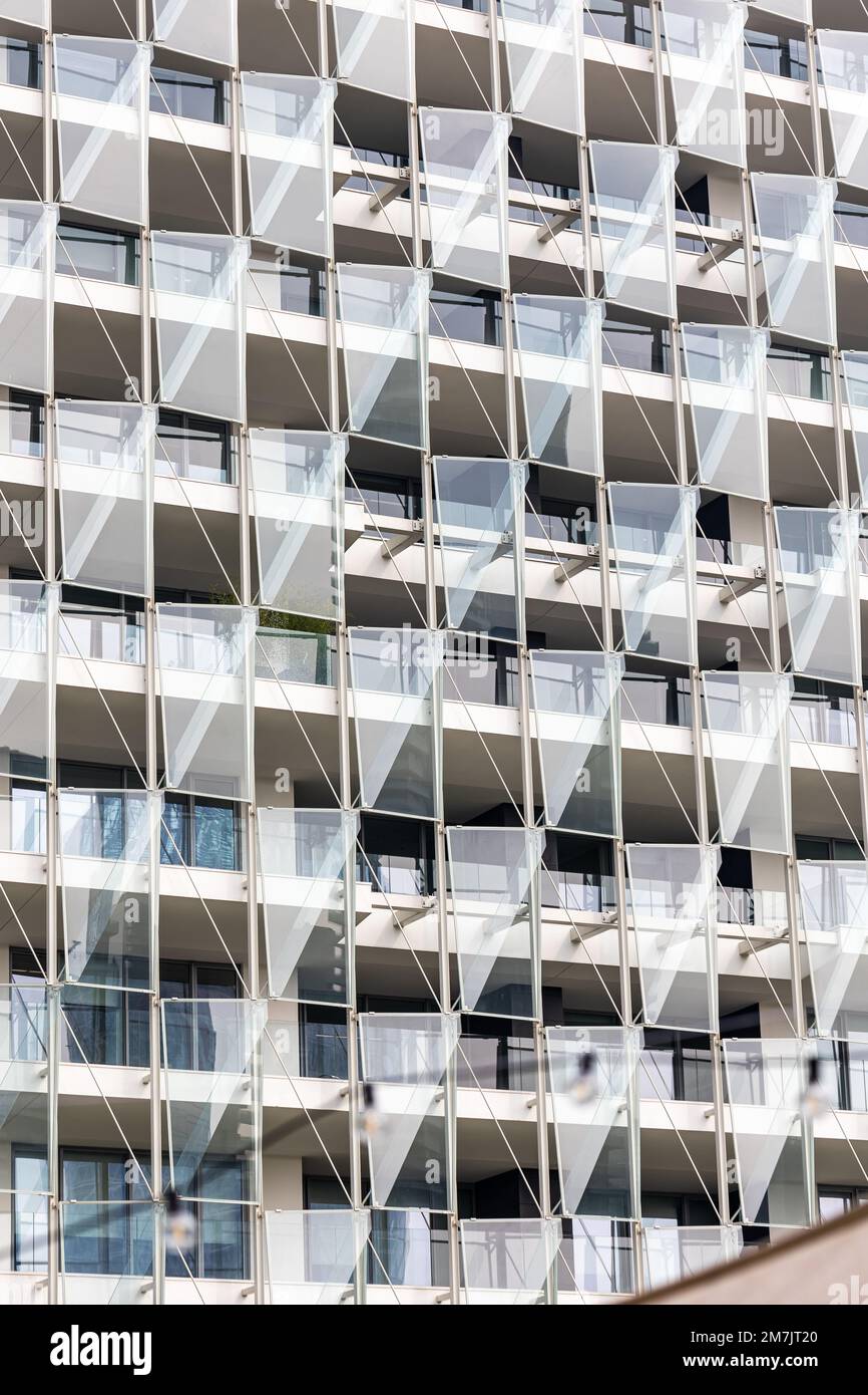 Unique Building Window Patterns Pattern Made of Windows on a Modern Building in Milan, Italy Stock ...