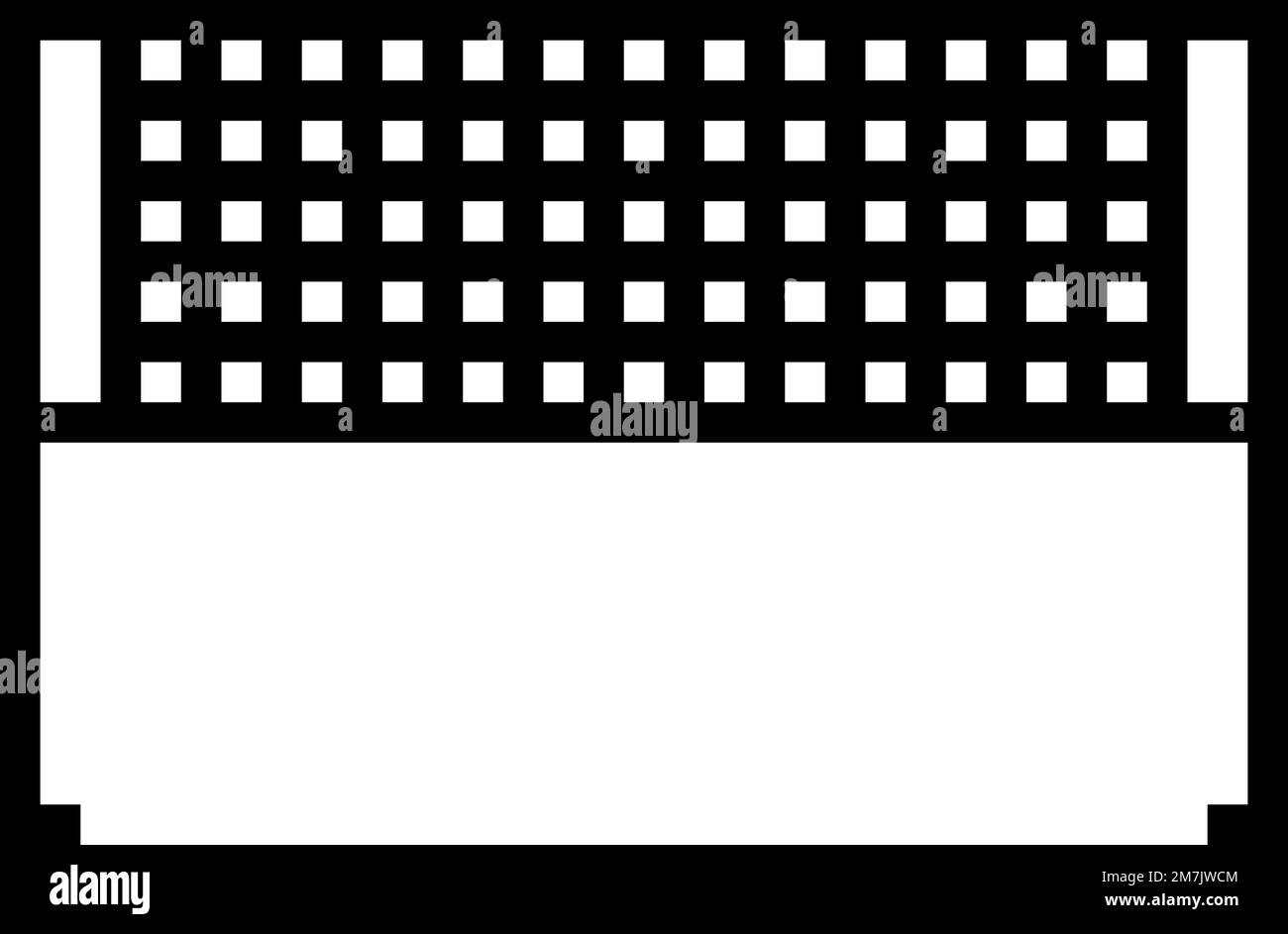 badminton net line icon vector illustration Stock Vector Image & Art