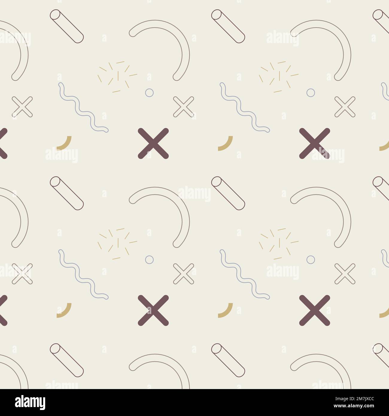 Memphis design seamless pattern background vector Stock Vector