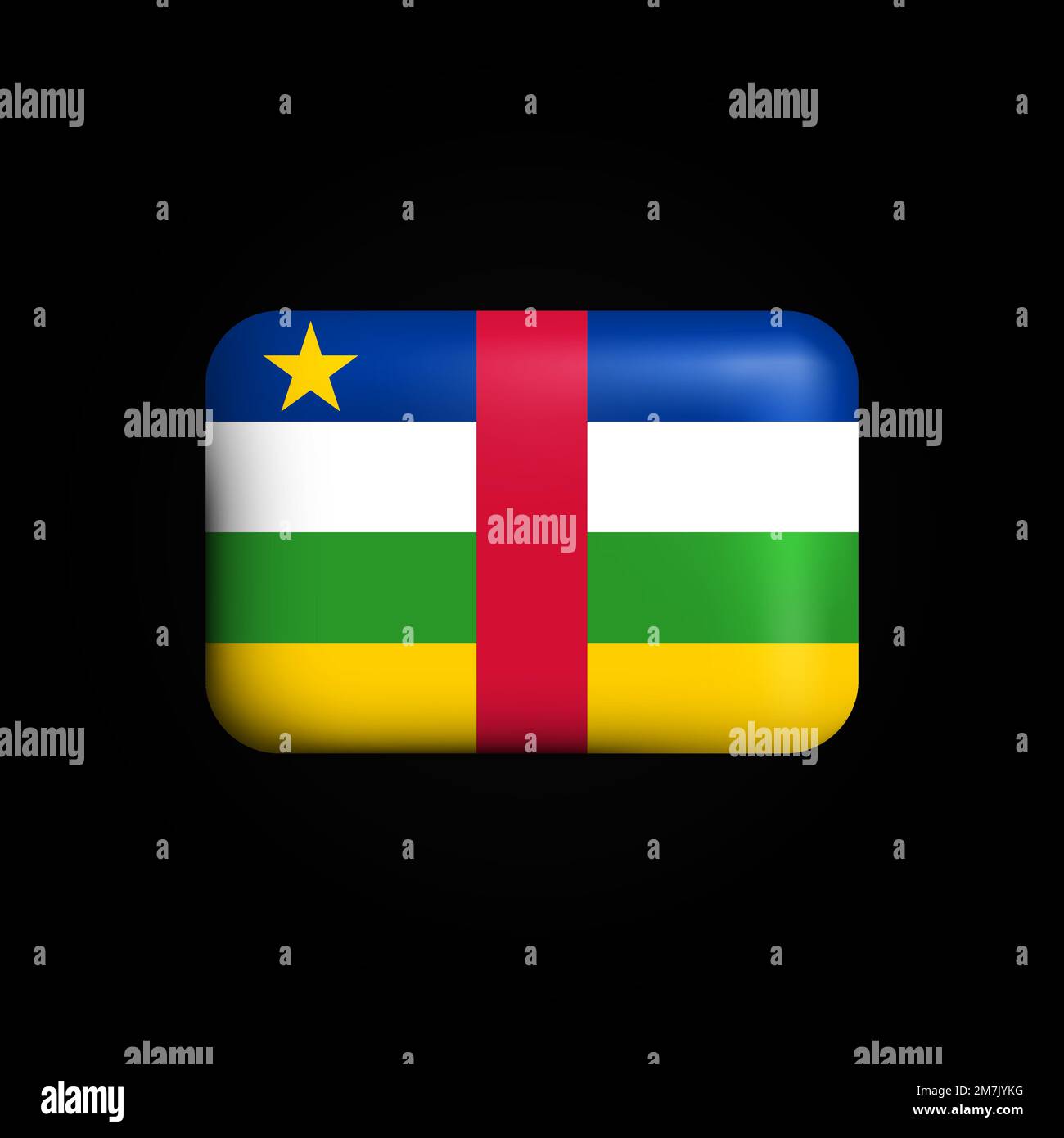 Central African Republic Flag 3d Icon National Flag Of Central African