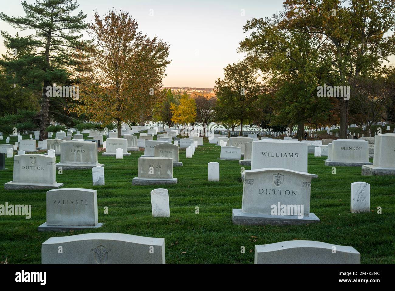 Arlington National Cemetery, United States Army cemetery, Arlington, Virginia, USA Stock Photo