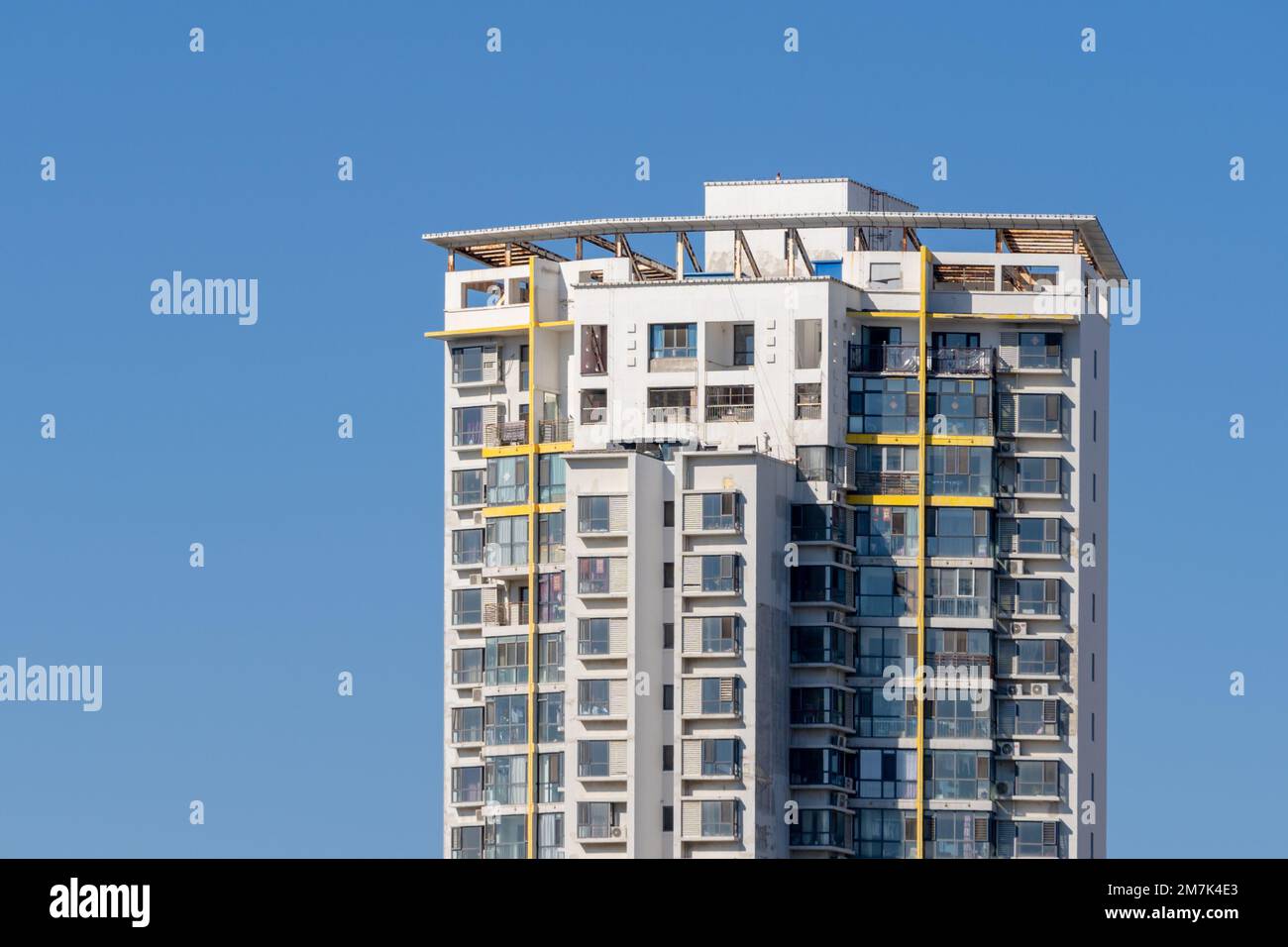 The One The Elephant residential building against the blue sky in London, England Stock Photo