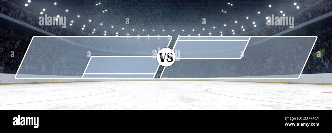 Arena Ice Rink Model 3D model of empty ice rink stadium arena for sport competition ...