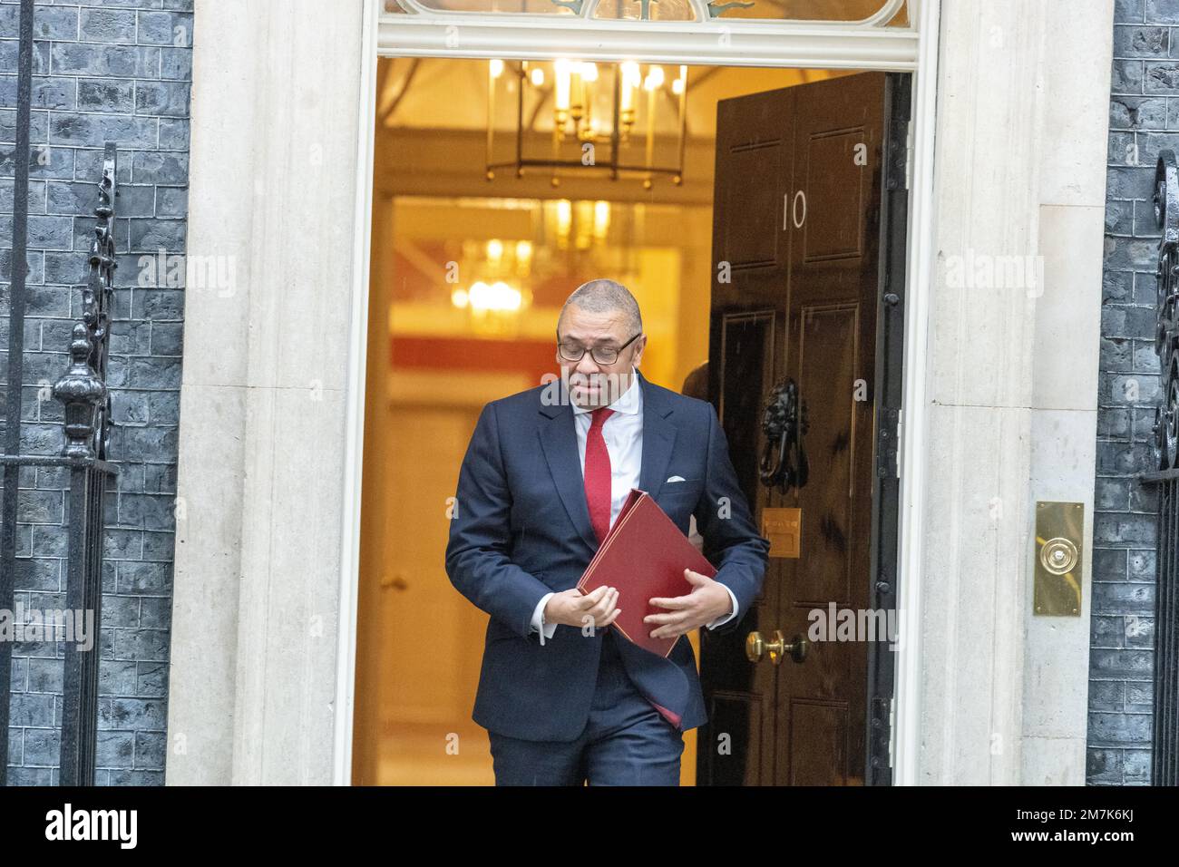 London, UK. 10th Jan, 2023. James Cleverly, Foreign Secretary, at a cabinet meeting at 10 Downing Street London. Credit: Ian Davidson/Alamy Live News Stock Photo