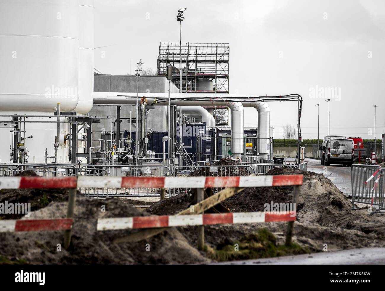 ZUIDBROEK Exterior of Gasunie's nitrogen plant in Zuidbroek. The