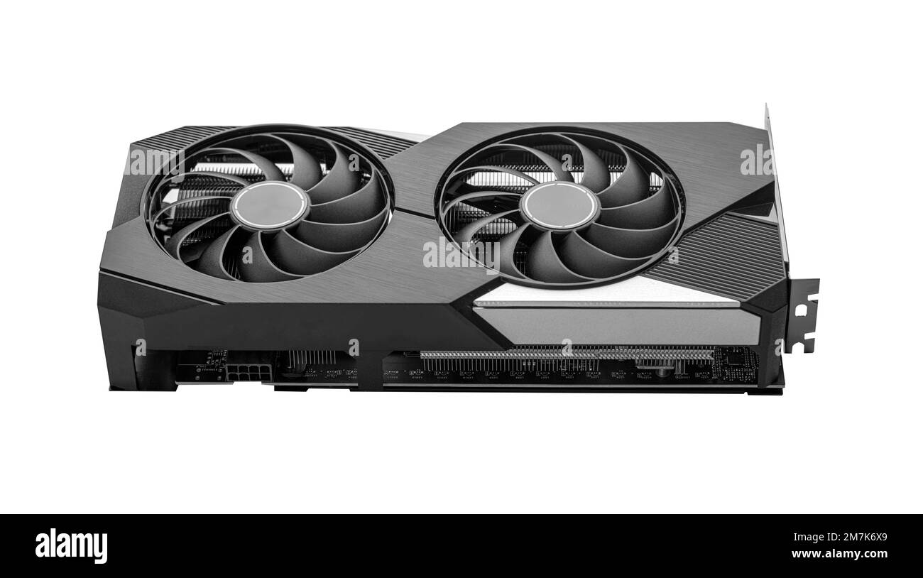 Graphic video card isolated on white background Stock Photo Alamy
