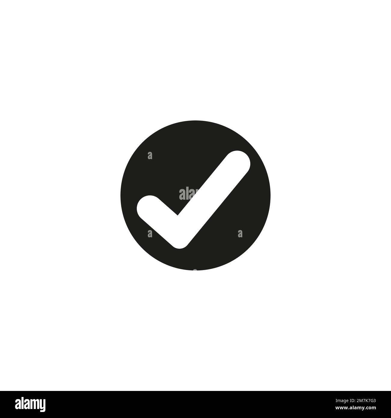 check mark icon design vector illustration Stock Vector Image & Art - Alamy