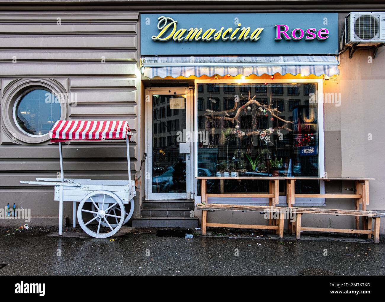 Damascina Rose, Karl-Heinrich-Ulrichs-Straße 8,Schöneberg,Berlin,Germany Stock Photo