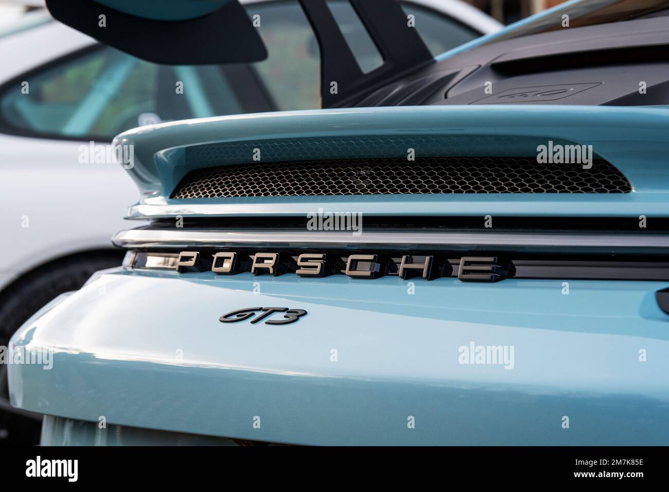 2022 Porsche 911 GT3 car at Bicester heritage centre sunday scramble