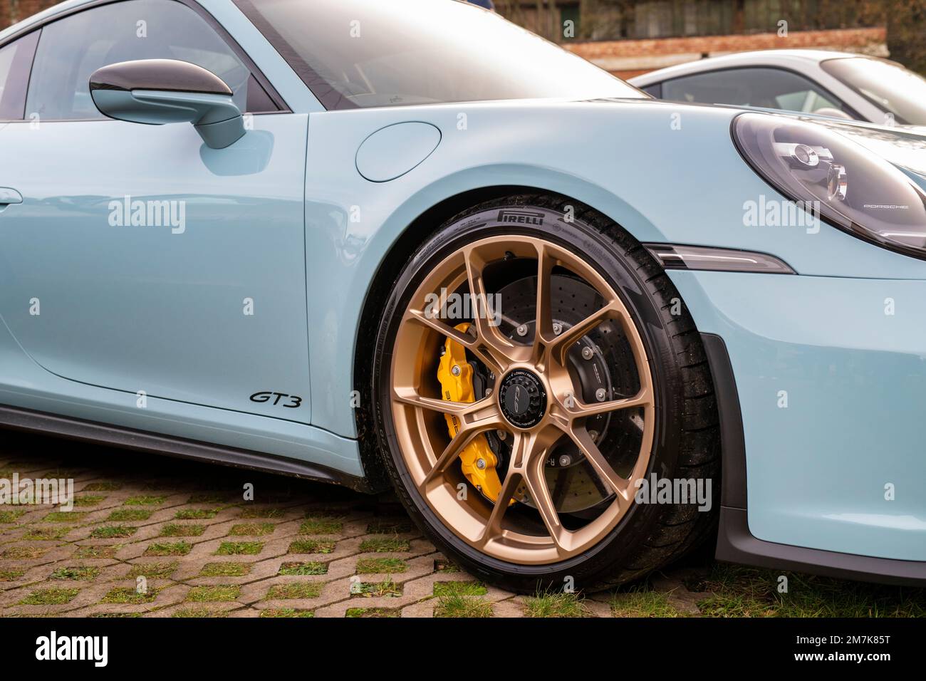 2022 Porsche 911 GT3 car at Bicester heritage centre sunday scramble