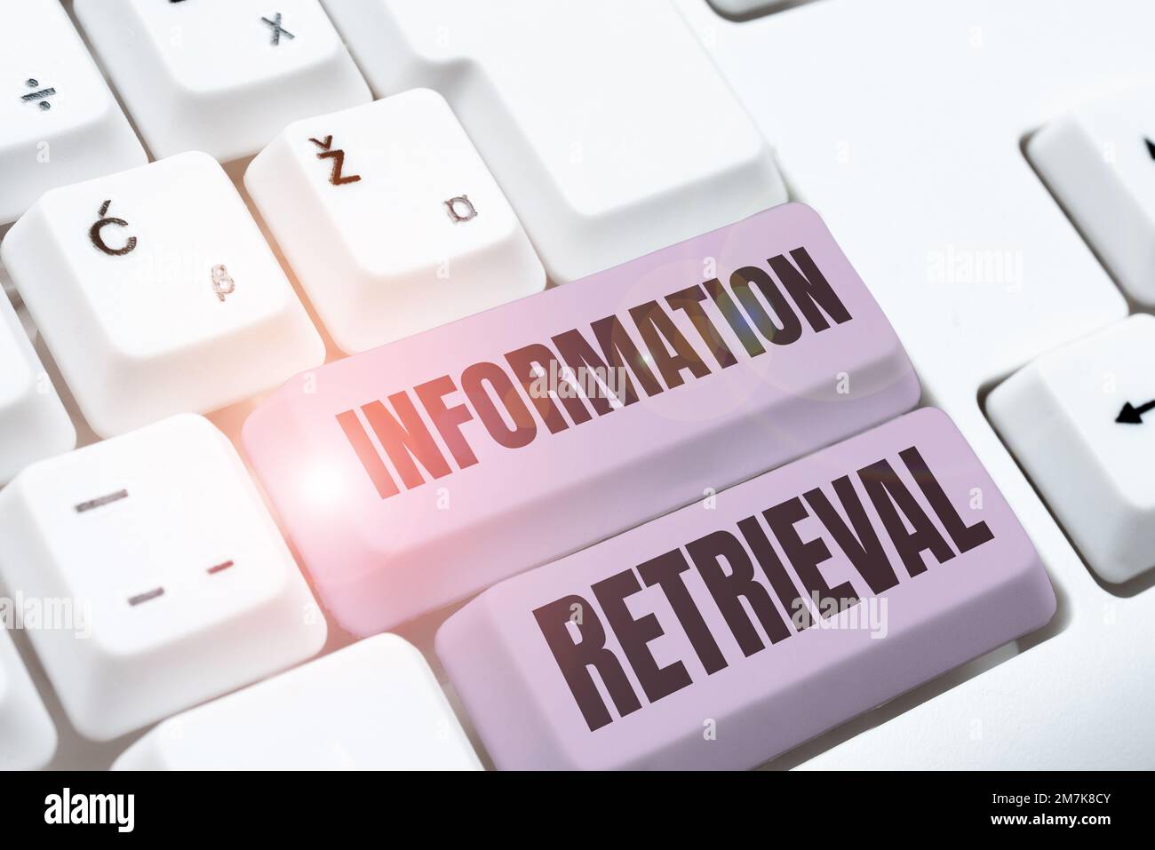 Sign displaying Information Retrieval. Business overview A place where data are stored and can be found Stock Photo