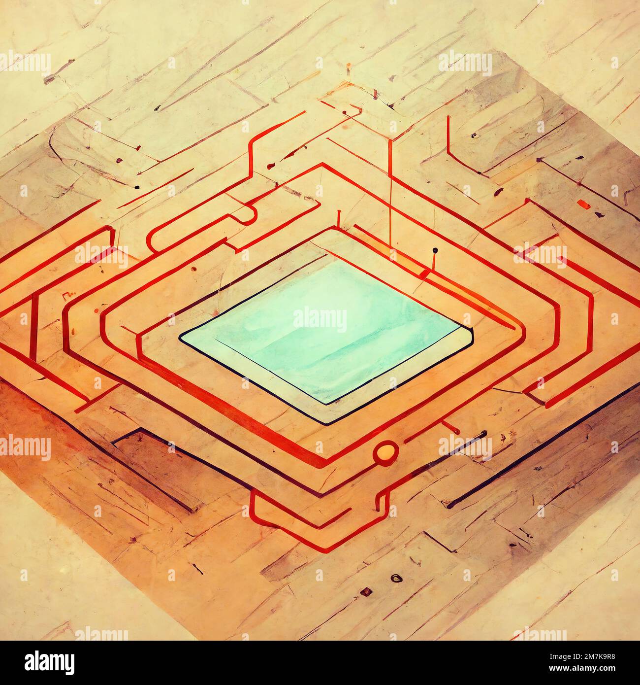 Circuit like patterns hi-res stock photography and images - Alamy