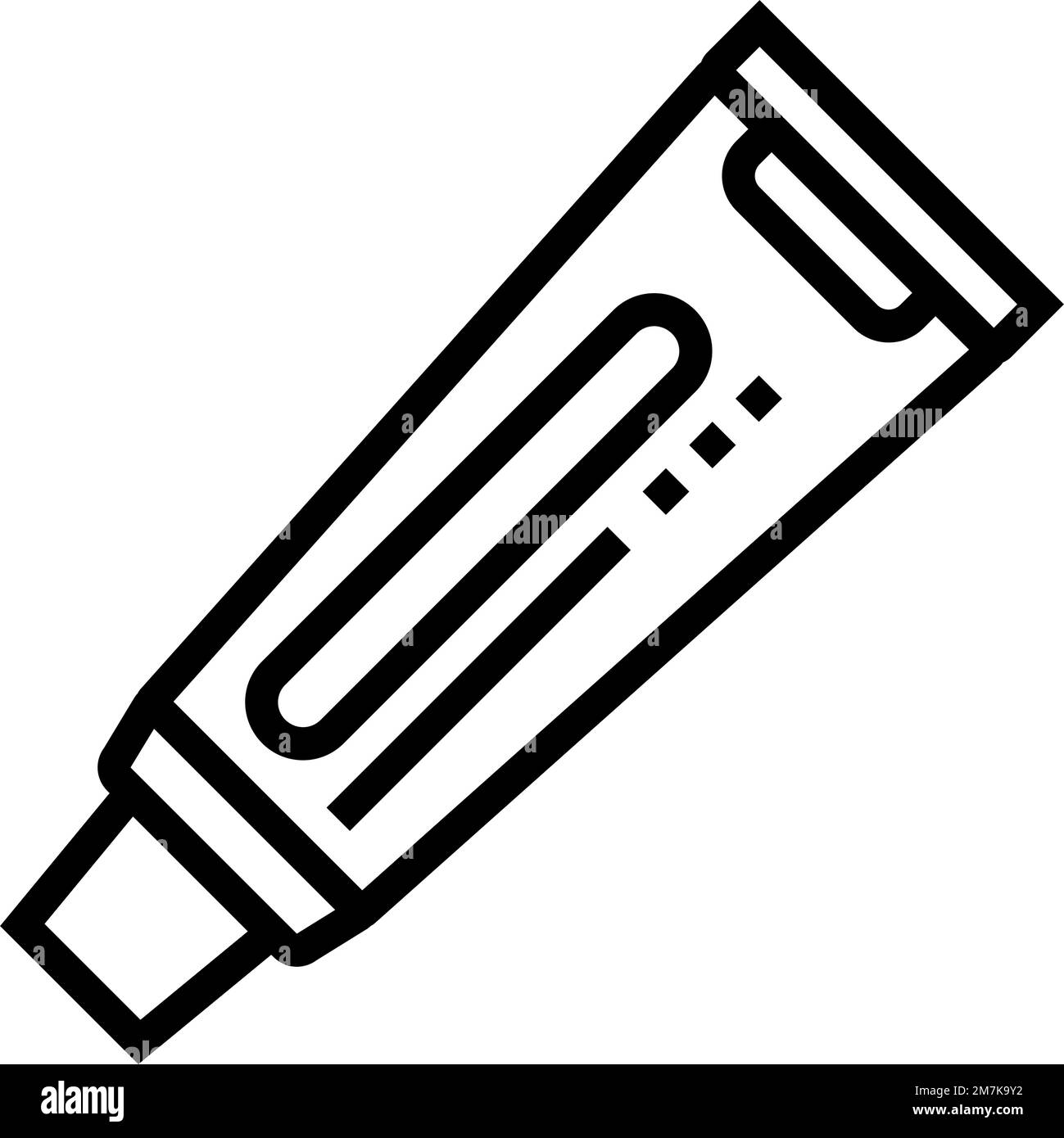 antibiotic ointment line icon vector illustration Stock Vector Image