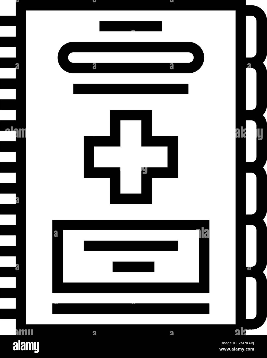 emergency first aid guide first aid line icon vector illustration Stock