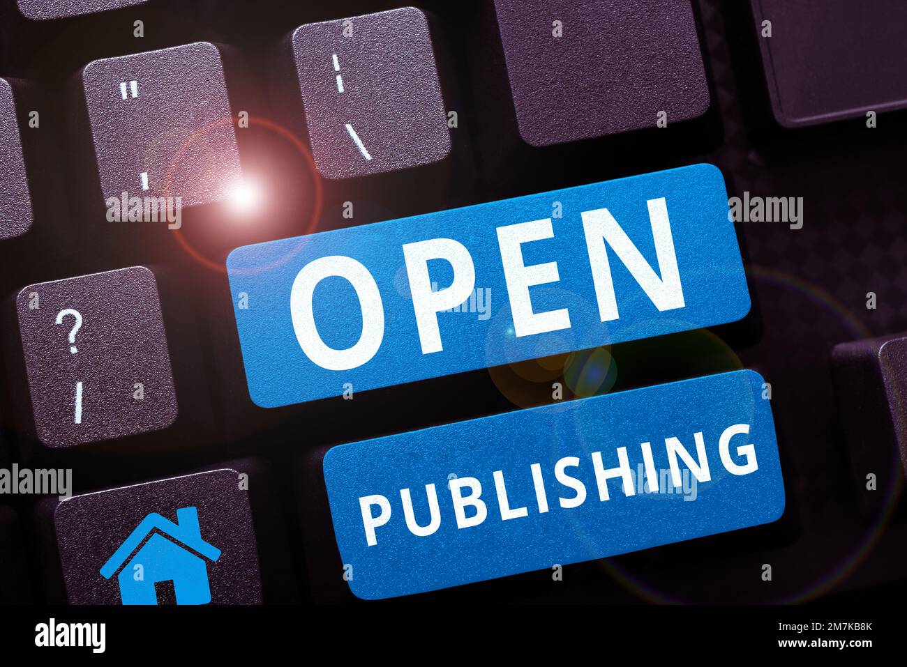 Handwriting text Open Publishing. Business overview online access to