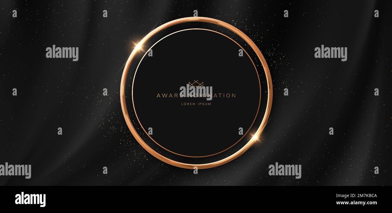 Luxury Vector Background. Abstract Premium Award Banner With Gold Lines ...