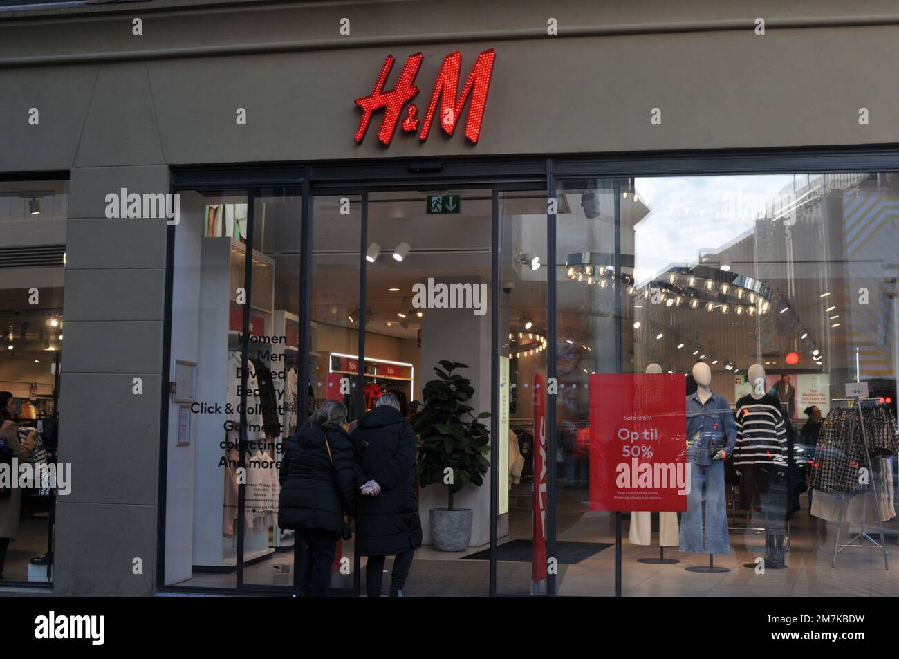 Copenhagen/Denmark/10 January 2023/sale at Swedish retail store H&M store  in danish capital. (Photo. Francis Joseph Dean/Dean Pictures Stock Photo -  Alamy