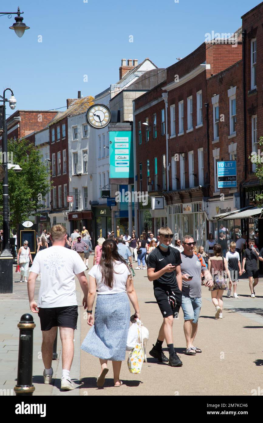 High Street, Worcester Stock Photo