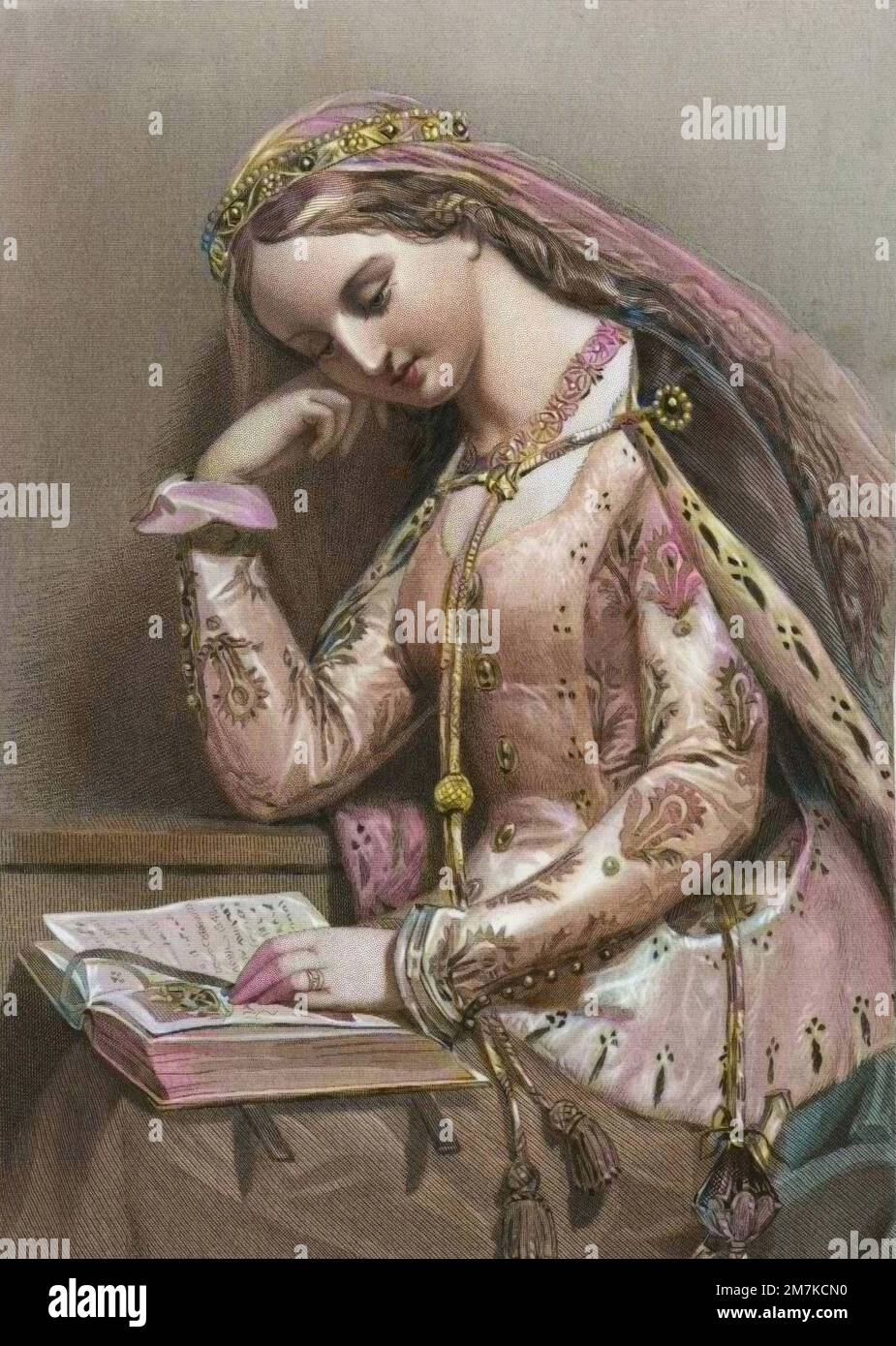 Elisabeth d'York - Elizabeth of York, queen of King Henry VII of England - Elisabeth d'York (1466-1503) reine consorte d'Angleterre, femme d'Henri VII (Tudor) Stock Photo