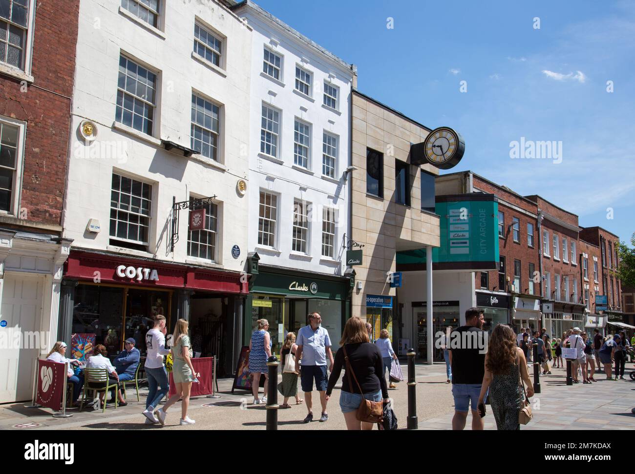 High Street, Worcester Stock Photo