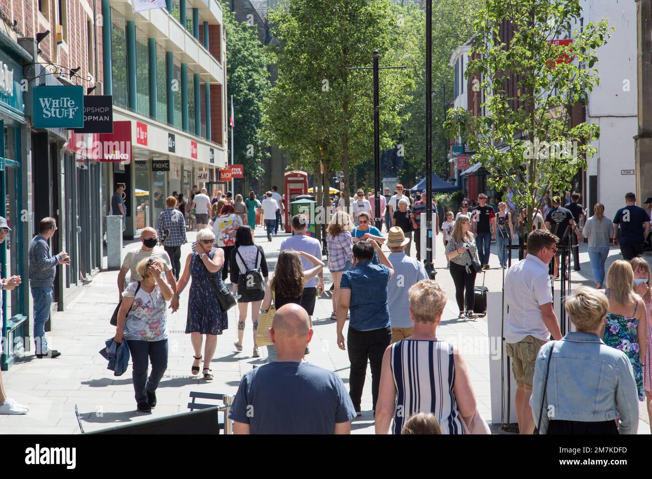 High Street, Worcester Stock Photo