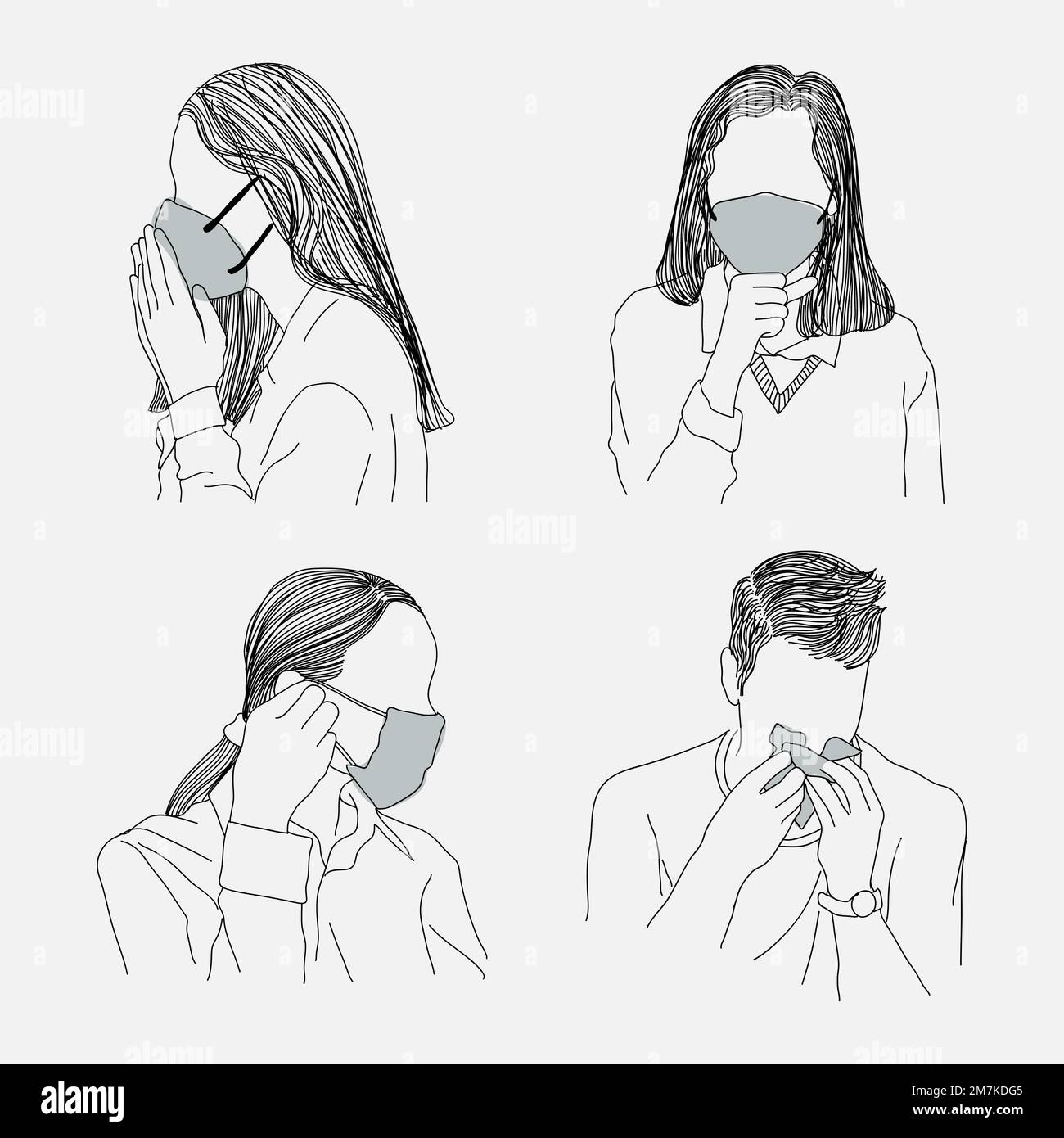 Characters masks Stock Vector Images - Alamy