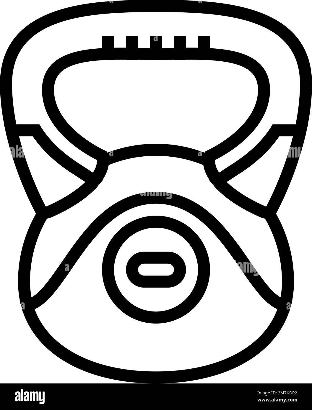 kettlebell fitness sport line icon vector illustration Stock Vector ...