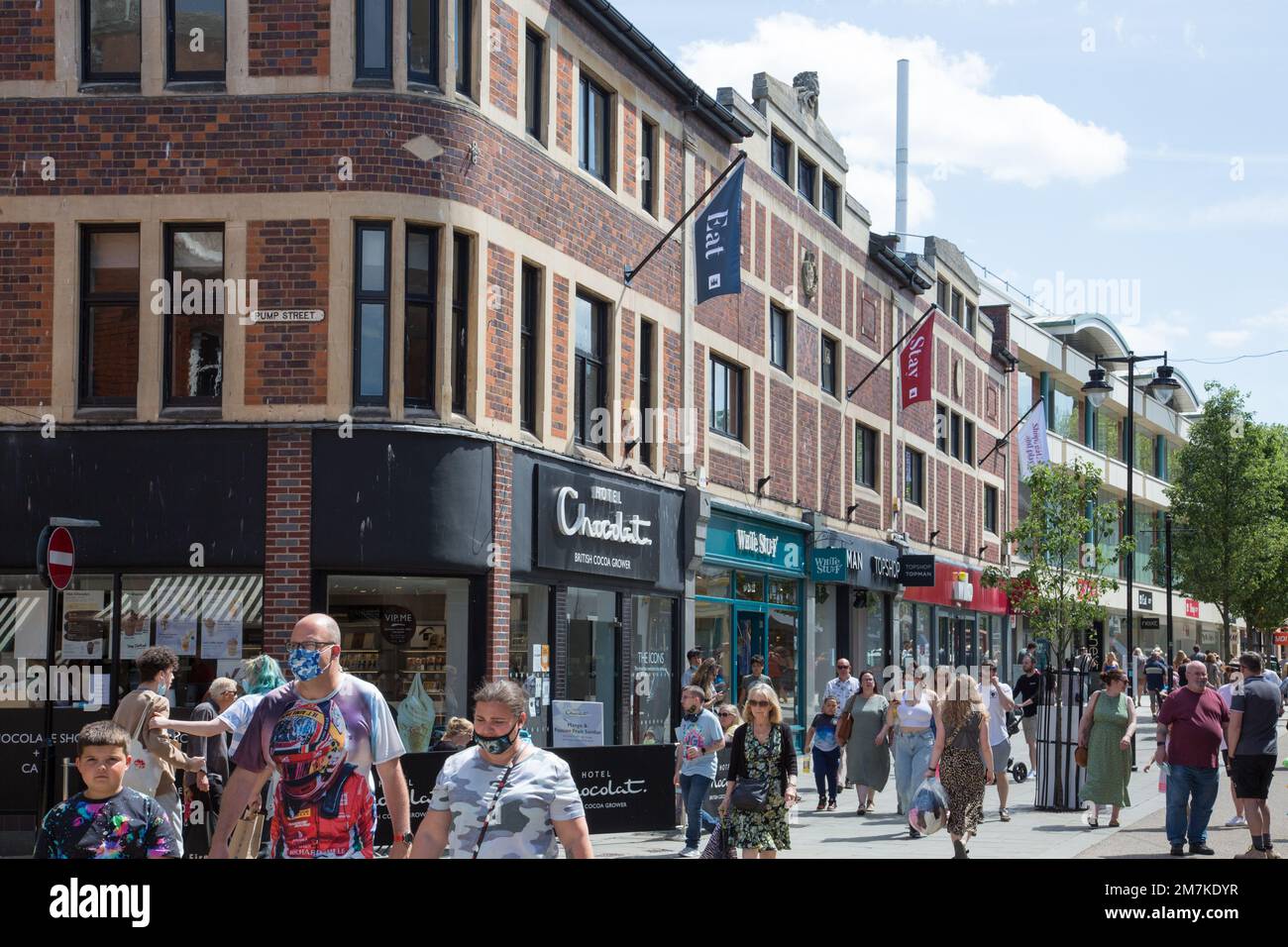 High Street, Worcester Stock Photo