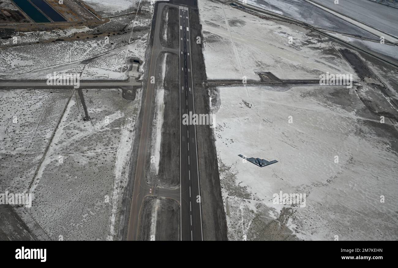 A U.S. Air Force B2 Spirit stealth bomber, assigned to the 509th Bomb