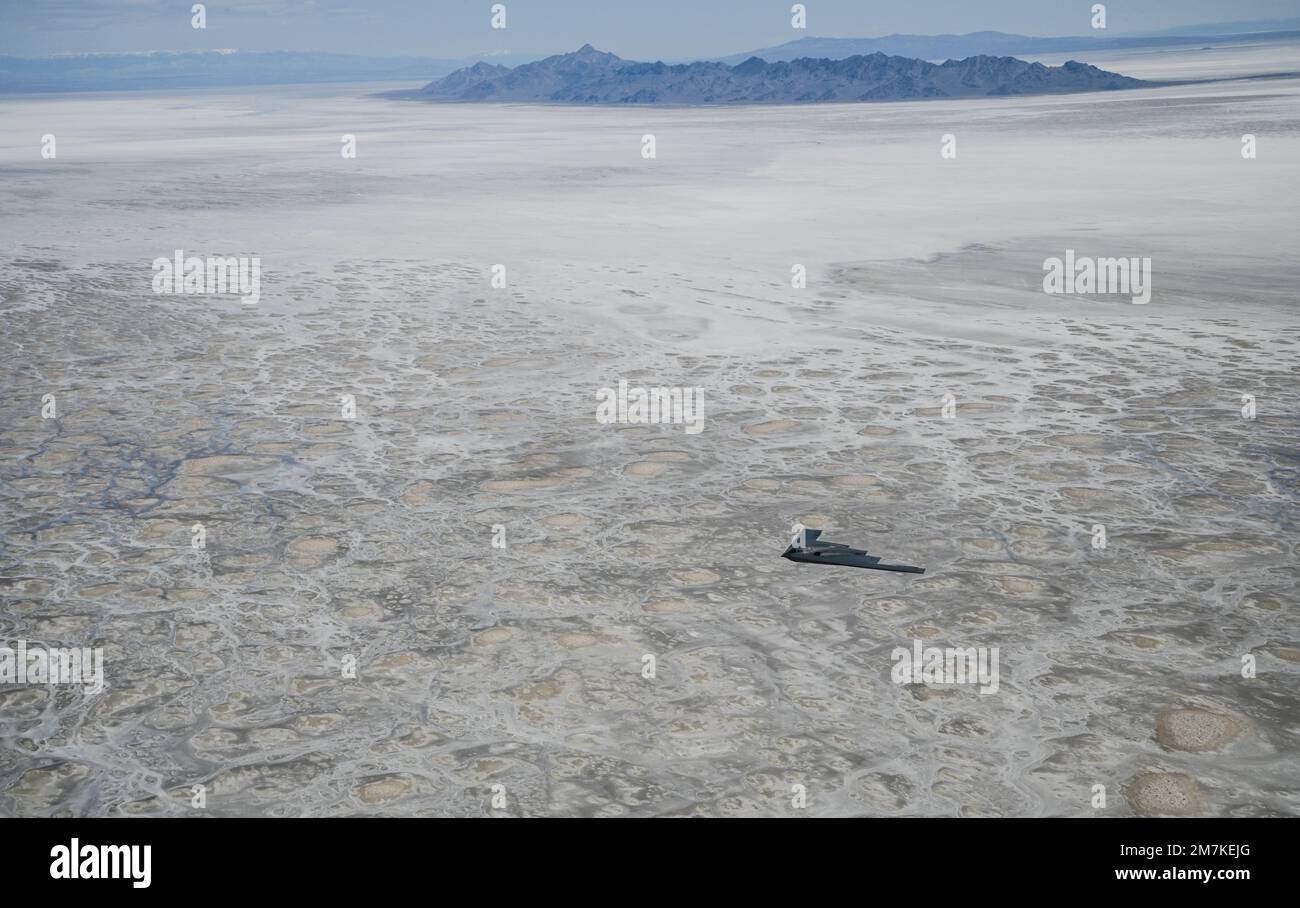 A U.S. Air Force B2 Spirit stealth bomber, assigned to the 509th Bomb