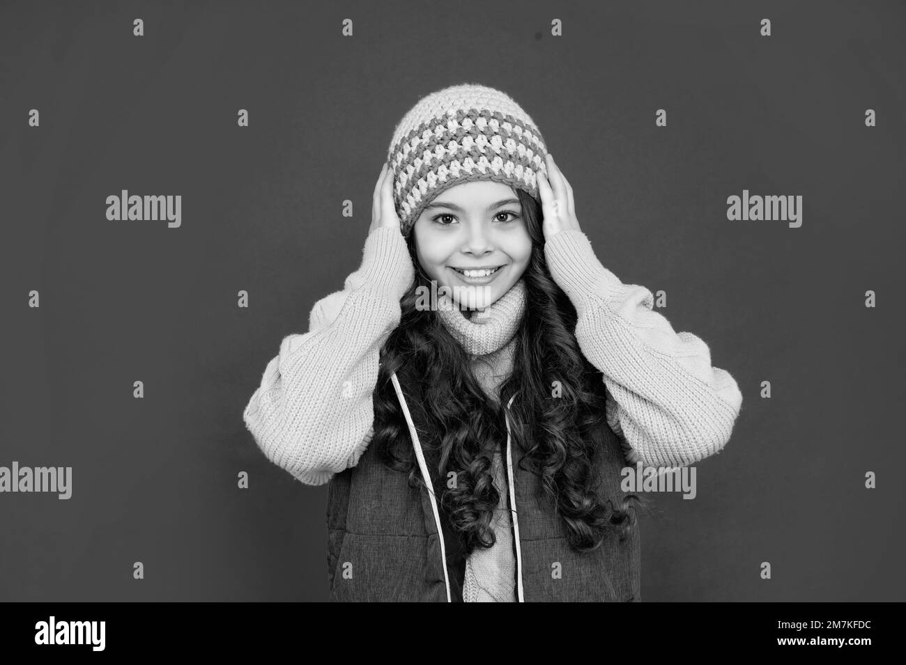 Teen girl face smiling portrait Black and White Stock Photos & Images ...