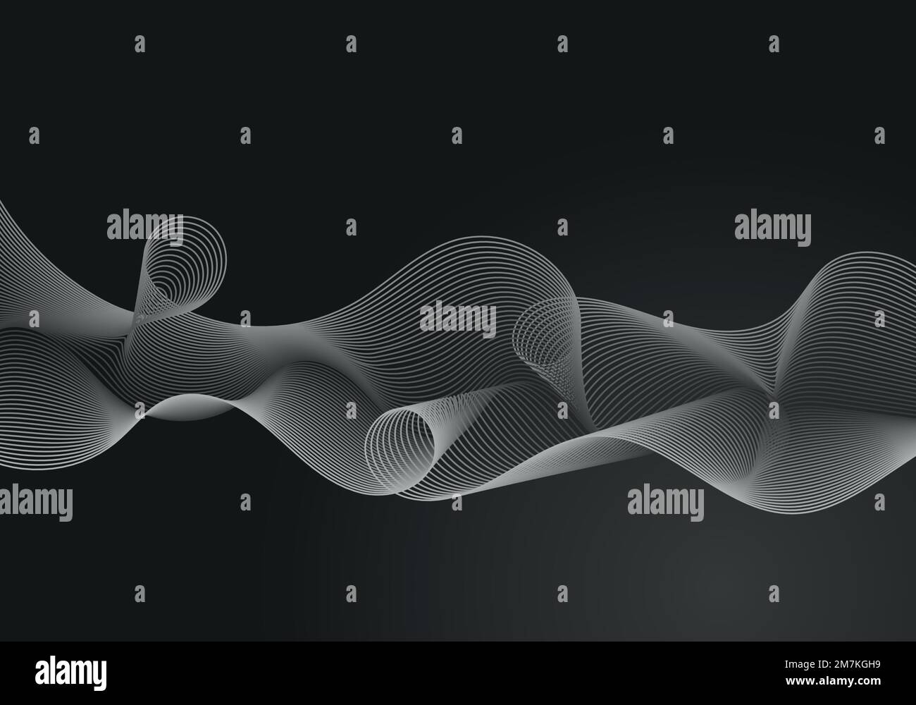 Abstract warped Diagonal Striped Background. Vector curved twisted ...