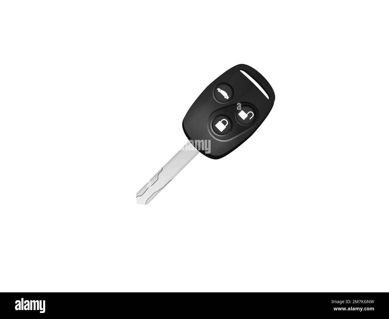 Car remote control key black isolated white background Stock Photo Alamy