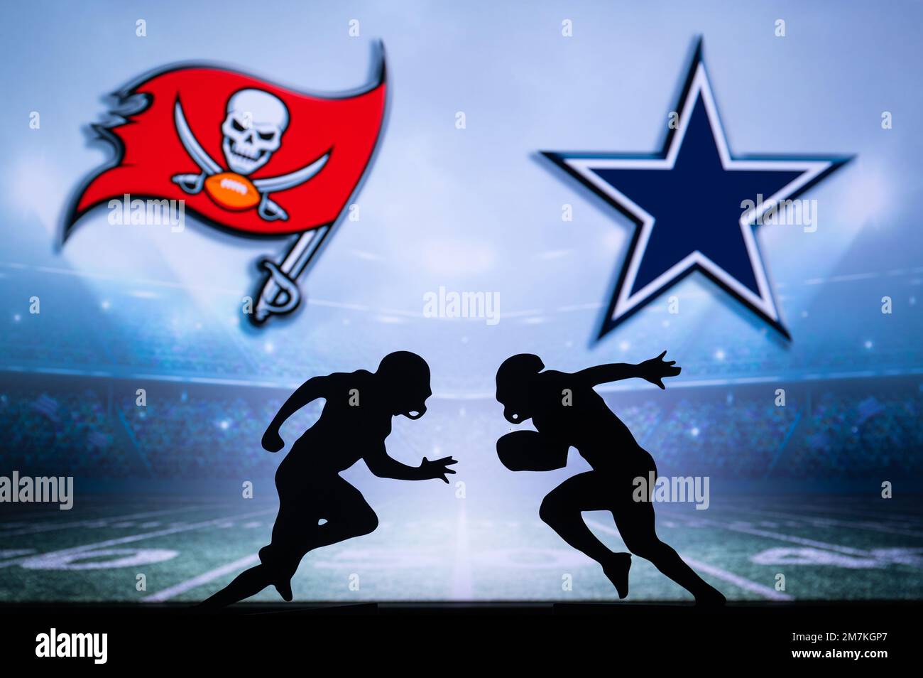 TAMPA BAY, USA, JANUARY 10, 2023: Dallas Cowboys vs. Tampa Bay